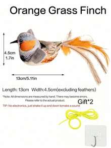 Cat Toys, Realistic Bird Sound Simulation, Adjustable, Indoor Cat Play And Chase Interactive Toy, Up And Down Shaking Sound, Birthday Gift, Holiday Gift - View 13