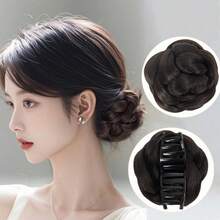 Elegant Synthetic Hair Bun Hair Clip-In Extensions, Heat-Resistant Fiber, Suitable For All Hair Types, Daily Party Women's Hairstyle Styling Accessories - Multicolor - View 11