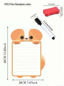 Panda Shaped Magnetic Refrigerator Calendar Set, Includes Magnetic Whiteboard Marker And Eraser Cloth, Can Be Attached To Refrigerator Surface, Convenient For Storage And Access, Monthly And Weekly Planning Writing Areas, Reusable Kitchen Planner, Includes Refrigerator Magnets And Magnetic Whiteboard Marker - Multicolor - View 20