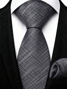 Men's Tie Set Classic Fashion Business Party Tie Set - Grey - View 1