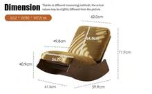 Comfortable Glider Rocking Chair, High-Quality Upholstery Glider Chair, Solid Wood Frame, Perfect For Multiple Settings Accent Reading Chair For Bedroom,Living Room,Nursery,Set Of 2 - A - 查看 3