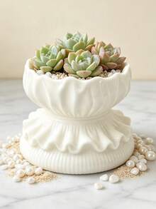 3D Printed Princess Dress Cute Cartoon Flower Pot, Succulent And Pothos Planter, Suitable For Home, Office, Cafe, Bar Desktop Art Decoration, Beautiful Room Decor - Multicolor - View 7