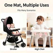 1 pieza Forro impermeable para asiento de coche de bebé, almohadilla para asiento de cochecito, cojín para silla alta, cambiador de pañales - Multicolor - Ver 4
