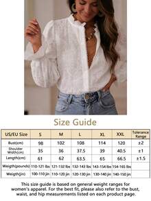 French Fitted Elegant Versatile Blouse, Solid Color Lace Collar, Floral Embroidery, Long Sleeve Shirt For Daily Wear White - White - View 6