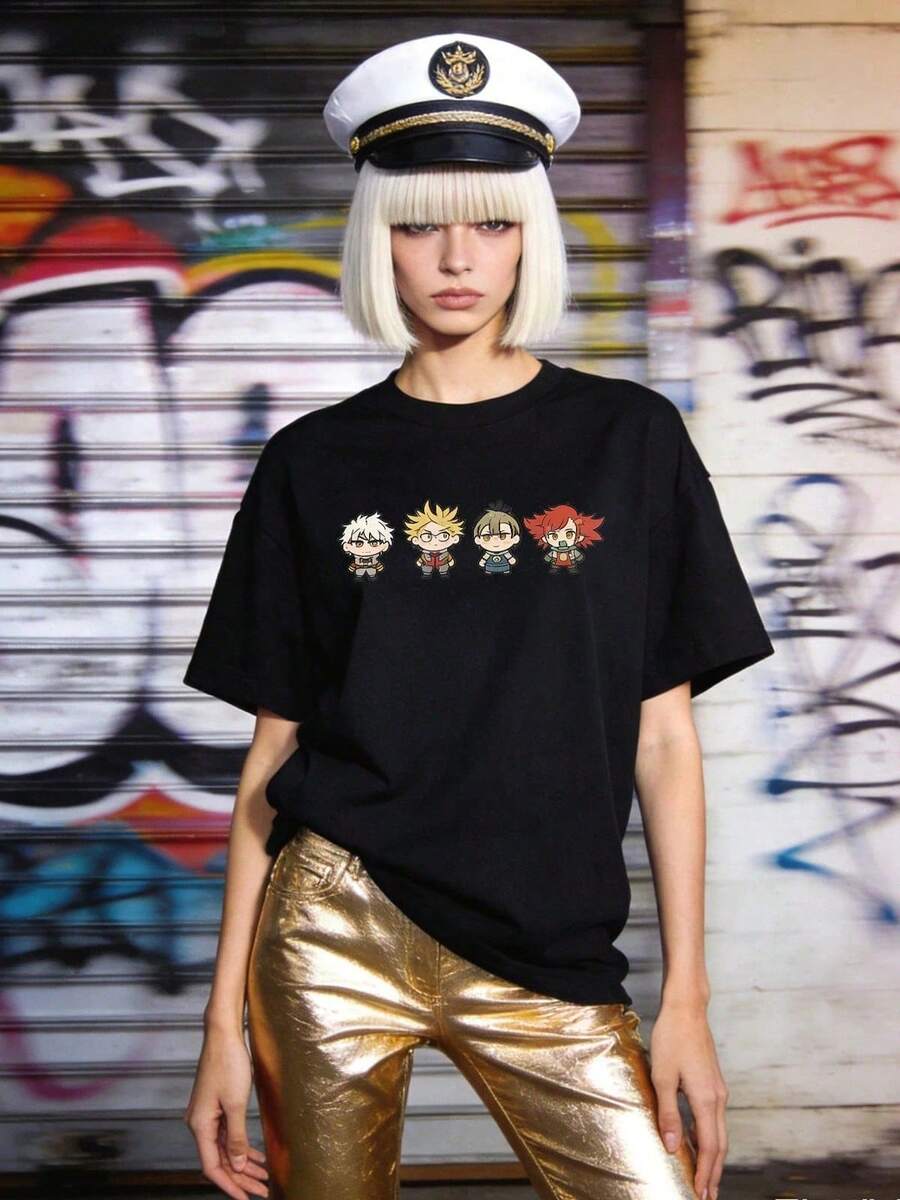 Women T-Shirts - 黑色 - 查看 1