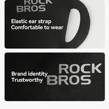 ROCKBROS 1PC Autumn & Winter Windproof Easy-Breathing Mask, Windproof On The Outside, Fleece‑Lined On The Inside, 3D Tailored Fit, Ideal For Short Rides And Daily Commutes - Multicolor - View 6