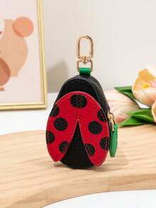 CHARM INFINITE Cute Bee & Ladybug Keychain Storage Bag, Multi-Functional Mini Coin & Earphone Pouch, Sweet Women's Birthday Christmas Party Favor Gift - Multicolor - View 10