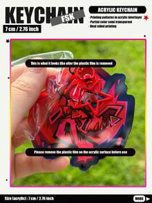 FSK, FORSAKE KEYCHAIN, 2D Acrylic Keychain, Forsaken, CooIkidd, 007n7, Guest1337, Bluudud, Two Time, Chance, Shedletsky, Elliot, Bag/Car Keychain Decoration - Acrylic - View 4