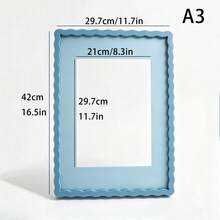 Mosearon 3pcs/1pc Wavy 30x40cm Photo Frame, 12x16in Certificate Frame, A4 Poster Frame, A4 Art Frame, Acrylic Transparent Panel, Suitable For Living Room, Bedroom, Office, Gallery Wall Decor - 1515 Wavy - View 24