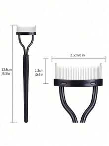 2-In-1 Eyelash Comb & Separator, Portable Metal Tooth Eyelash Brush, Dual-Ended Mascara Brush Head For Makeup And Grooming - Multicolor - View 12