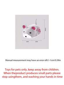 1pc Electric Mouse Cat Teaser Toy, Realistic Mouse Shape For Cat Self-Play, Indoor Interactive Cat Toy, Automatic Chasing Hunting Pet Toy, 3 Colors Available, Suitable For Kittens And Adult Cats - Multicolor - View 2