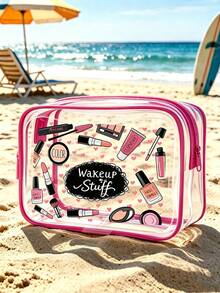 Large Capacity High Quality PVC Travel Storage Bag, With Zipper Closure, Lightweight Fade-Resistant Cosmetic And Toiletry Bag, Suitable For Women And Girls - Multicolor - View 20