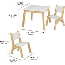 Kids Tables & Chairs - White - View 3
