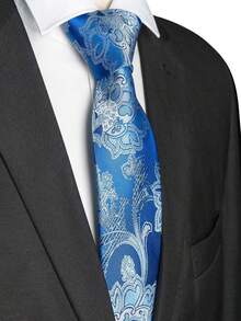 Cà vạt nam phong cách vintage họa tiết Paisley dệt jacquard, cà vạt dệt cao cấp cho đám cưới và trang phục công sở lịch sự - Nhiều màu - Xem 5
