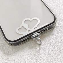 3D Rotating Heart-Shaped Metal Phone Lanyard Adapter, Metal Connector Plate, Ultra-Thin, Does Not Affect Phone Charging, Anti-Loss Phone Accessory For Outdoor Use, Hands-Free, Suitable For Various Phone Cases - Multicolor - View 15