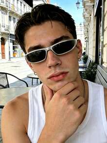 Men's Silver Fashion Glasses - Silver - View 2