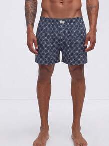 Snug League 3pcs Men's Pure Cotton Plaid Boxer Briefs, Loose Thin Breathable Comfortable Square Shorts Set - Multicolor - View 5