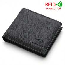 1 buah Dompet Pendek Pria, Kulit Sapi Asli Berkualitas Tinggi, Dompet Fashion Kasual Bisnis Kapasitas Besar, Pemblokir RFID, Multifungsi, Tempat Kartu Tipis, Dengan 1 Kantong Resleting Dalam, 2 Kompartemen Uang Kertas, 6 Slot Kartu, Dompet Kulit Asli Portabel untuk Penggunaan Sehari-hari, Ide Hadiah - MultiWarna - View 15