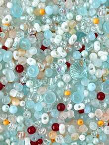 Mixed DIY Loose Beads, Suitable For Vacation Beach Daily Bracelet Making, Phone Chain Making, Earrings, Curtains, Bag Decoration - Multicolor - View 13