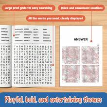Funny Profanity Themed Word Search Puzzle Book, 300 Words With Extra Large Font, Humorous Stress Relief Search And Relaxation Educational Game, Suitable For Home And Travel - Find Word - View 6