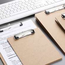 Aluminum Alloy Portable Foldable 3-Panel Writing Pad Clipboard, Office And Study Supplies, Stationery Storage, File Box, Bin And Rack, Foldable Metal Folder Large Capacity Clipboard, Multi-Function Writing Board, Desktop Storage Box - A - View 1