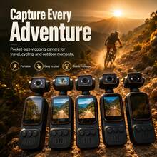 Rotating Action Camera With Anti-Shake Function, Outdoor Cycling Video Recorder, High Definition Handheld Video Camera - Multicolor - View 5