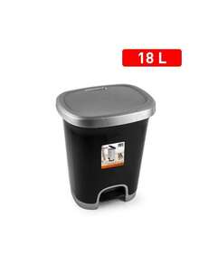 Portable 18L Foot Pedal Plastic Trash Can With Lid, Sealed Odor Proof Waste Bin, Hands-Free Garbage Storage Bucket, Multi Color Available For Kitchen Bathroom Bedroom Home Organization - Multicolor - View 12