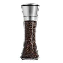 Salt And Pepper Grinder Tall Size - Black Pepper,Herb Shakers Mill Refillable Manual - Stainless Steel Lid - Adjustable Coarseness - Glass Material- Fits In Home,Kitchen,Barbecue - Transparent - View 10