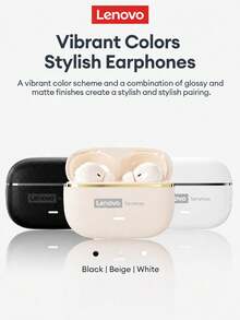 Lenovo LE208 Bluetooth Earphones With Protective Case, Bluetooth 6.0 Instant Pairing, Low Latency, Hi-Fi Sound Quality, ENC Smart Noise Cancellation, Long Battery Life, Wireless Earbuds For Smartphones, Computers, Christmas, Camping, Vacation - View 10