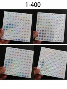 320 Color Nail Art Color Chart Album, Includes 360pcs Practice Fake Nails And 1-400 Numbered Stickers, Gel Nail Polish Color Chart, Suitable For Nail Salons, Gel Nail Polish Color Display Board, Nail Art Design Storage Book, Home Nail Art Practice Tool - Multicolor - View 12