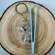 2pcs Cute Cat Hair Storage Keychain, Transparent Cat-Shaped Pet Fur Keepsake Capsule, Pet Hair Memorial Pendant For Cats & Dogs, Bag Charm & Gift For Pet Lovers - Multicolor - View 17