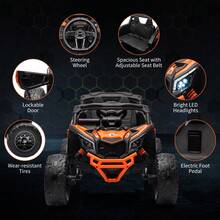 Kids Electric Vehicles - Orange - View 6