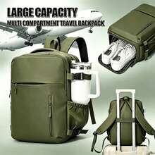 myco bags Wizz Air 機艙尺寸 40x30x20 cm 可轉換手提行李/登機包/短途旅行背包，可輕鬆放入座椅下方，便攜式 TSA 合規旅行/滾輪/機艙背包，適用於飛機/學校背包 - 彩色 - 查看 10