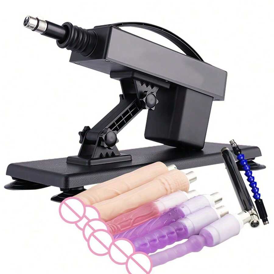 Automatic Dildo Sex Machine With Realistic Dildo,Sex Machine Thrusting Sex Machine For Man,Adult Sex Toys With 8 Accessories Sex Machine For Women With 3XLR Connector - US A Type Plug(110-127V) - View 1