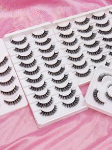 Ayrmilla 5/10/14 Natural Extension Of Japanese And Korean Girl Group Style False Eyelashes, Creating 3D Stereoscopic Beautiful Eyes, Multi-Layer False Eyelashes, Korean Style Comfortable And Fashionable Popular Beauty Tools, Spring New Product Series - Black - View 2