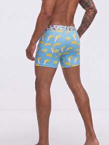 Snug League 3pcs/Pack Men's Fruit Print Briefs, Fashion, Elastic Waistband, Boxer Shorts - Multicolor - View 7