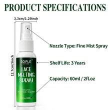 GOIPLE 60ml Lace Wig Spray, Fast-Bonding Wig Edge Melting Spray, Seamless Effect Lace Wig Adhesive Spray, Strong Invisible, Specially Designed For Lace Wigs - G-60ml-melting-spray - View 6