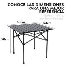 Picnic Folding Table And Chairs - Black Square Table - View 11