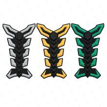 3D Rubber Gasoline Fuel Tank Pad Protector Universal Motorcycle Fuel Tank Sticker Fishbone - Fuel Tank Sticker - View 11