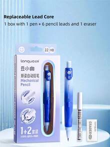 1pc Jiaozhi Automatic Pencil, Multiple Colors Available, Student Drawing Dedicated Art Sketching Pencil, Drawing Pen, Click Mechanical Pencil, High Aesthetic Value, Continuous Lead, Automatic Pencil - Multicolor - View 6