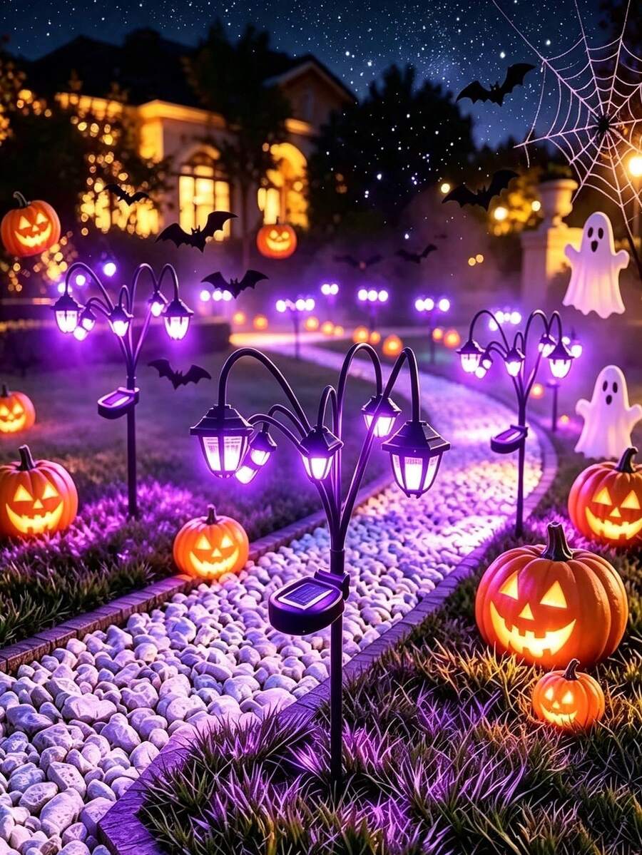 1pc Outdoor Solar Powered Retro Palace Lantern, 6 Warm LED Lights, Pathway Lighting, Garden Decor, Classical Ambiance, Suitable For Villa, Yard, Corridor, Holiday Party, Solar Charging, Chinese Palace Style Outdoor Lamp