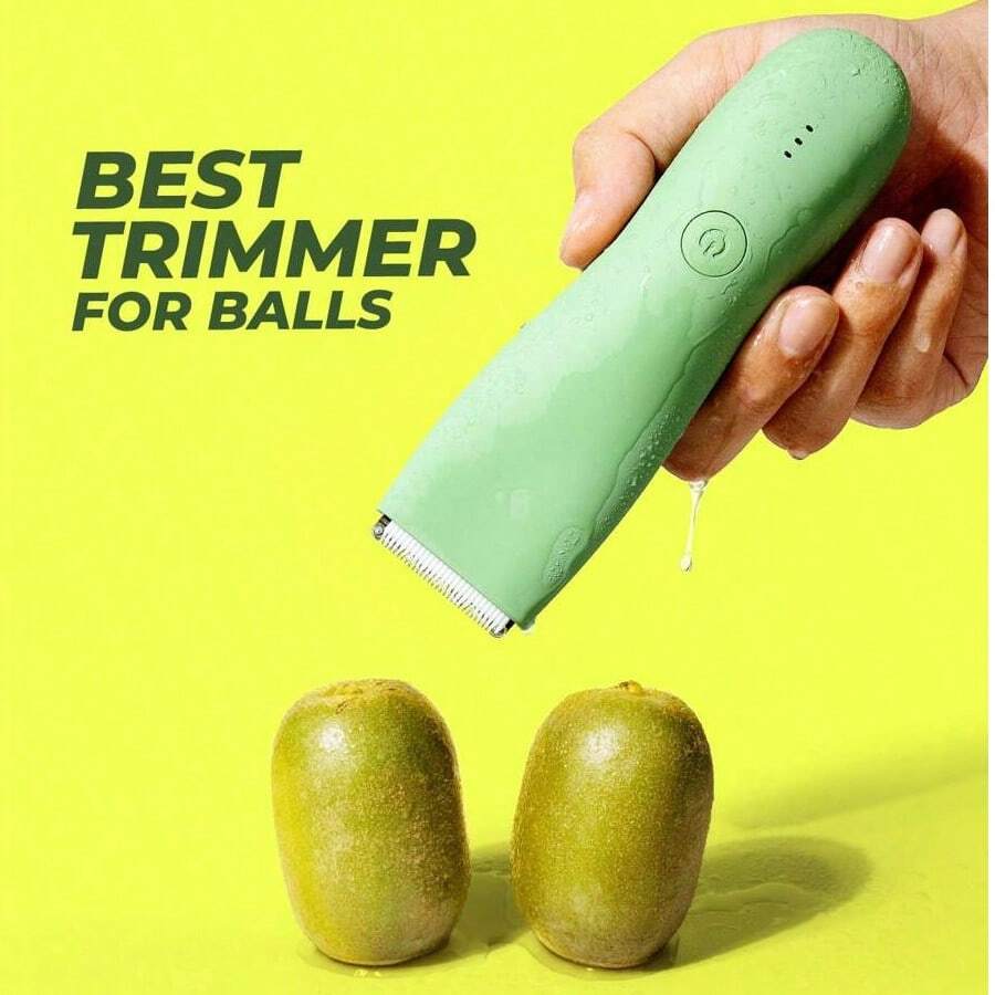 Professional Body Hair Trimmer, IPX6 Wet Or Dry Use, Groin&Body Manscape Trimmer For Men, Electric Ball Shaver Replaceable Ceramic Blade Groomer, Grooming Clipper Male Razor Bikini Trimmer For Women, Best Gift For Loved One