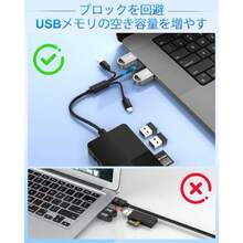 2026新登場 USB-C/Lightning/USB-A マルチカードリーダー 8in1 カードリーダーアダプター SD/TF/MS/CF/XD対応 写真・動画メモリーカードリーダー OTG機能 USB ポート 3 つ付き /Windows/Android/PC//Linux用 - チェックする 7