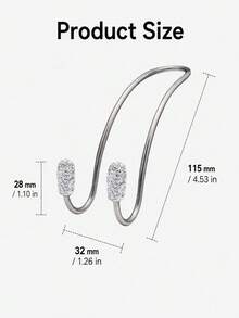 Luxury Rhinestone Car Headrest Hook, Crystal Shiny Metal Car Seat Back Hook, Universal Multi-Function Car Rear Seat Storage Hook, Suitable For Handbags, Shopping Bags, Umbrellas, Universal Fit For SUV And Sedan - A - View 7