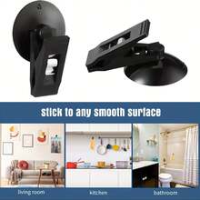 Car Suction Cup Clips With Strong Adhesive For Mounting Sunshades, Curtains, And Tickets On Windows And Windshields. Made From Durable Plastic, These Holders Can Be Removed Without Leaving Any Residue And Are Suitable For Universal Use - Multicolor - View 9