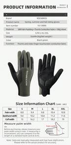 ROCKBROS 1PC Unisex Cycling Full Finger Gloves: Ultimate Comfort Ergonomic Fit, Touchscreen Ready & SBR Shockproof MTB Gloves – Anti-Slip, Breathable Versatile Gear For Spring & Autumn Outdoor Bike Riding - Multicolor - View 9