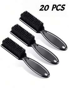 Long Handle Nail Brush With Handle, Plastic Nail Dust Brush, Multi-Functional Soft Bristle Straight Handle Nail Dust Brush, Square Head Nail Brush, Dust Brush, Black - Multicolor - View 14