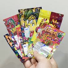 100PCS Cartoon Design Holographic Laser Aluminum Foil Bags - Odor-Proof Reusable Sealable Space-Saving Storage Bags, Mixed Pattern Multi-Functional Packaging, Suitable For Food Storage, Gift Wrapping And Party Favors - View 5