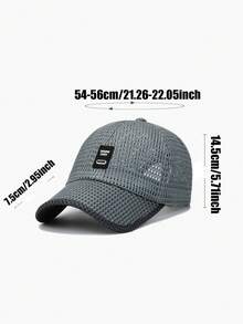 1件中性戶外透氣快乾棒球帽－輕量透氣夏季棒球帽，附網格面板與彈性束帶 - 彩色 - 查看 10