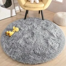 1pc Round Plush Soft Fluffy Carpet - Modern Minimalist Polyester Indoor Rug, Woven Carpet Suitable For Living Room, Bedroom, Game Room, Dorm, Sofa, Teen Room Decor, Study & Entertainment Area, Easy To Clean, Creates Cozy Ambiance - Coffee Brown - View 21